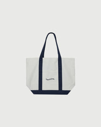 Stencil Boat Tote - Navy