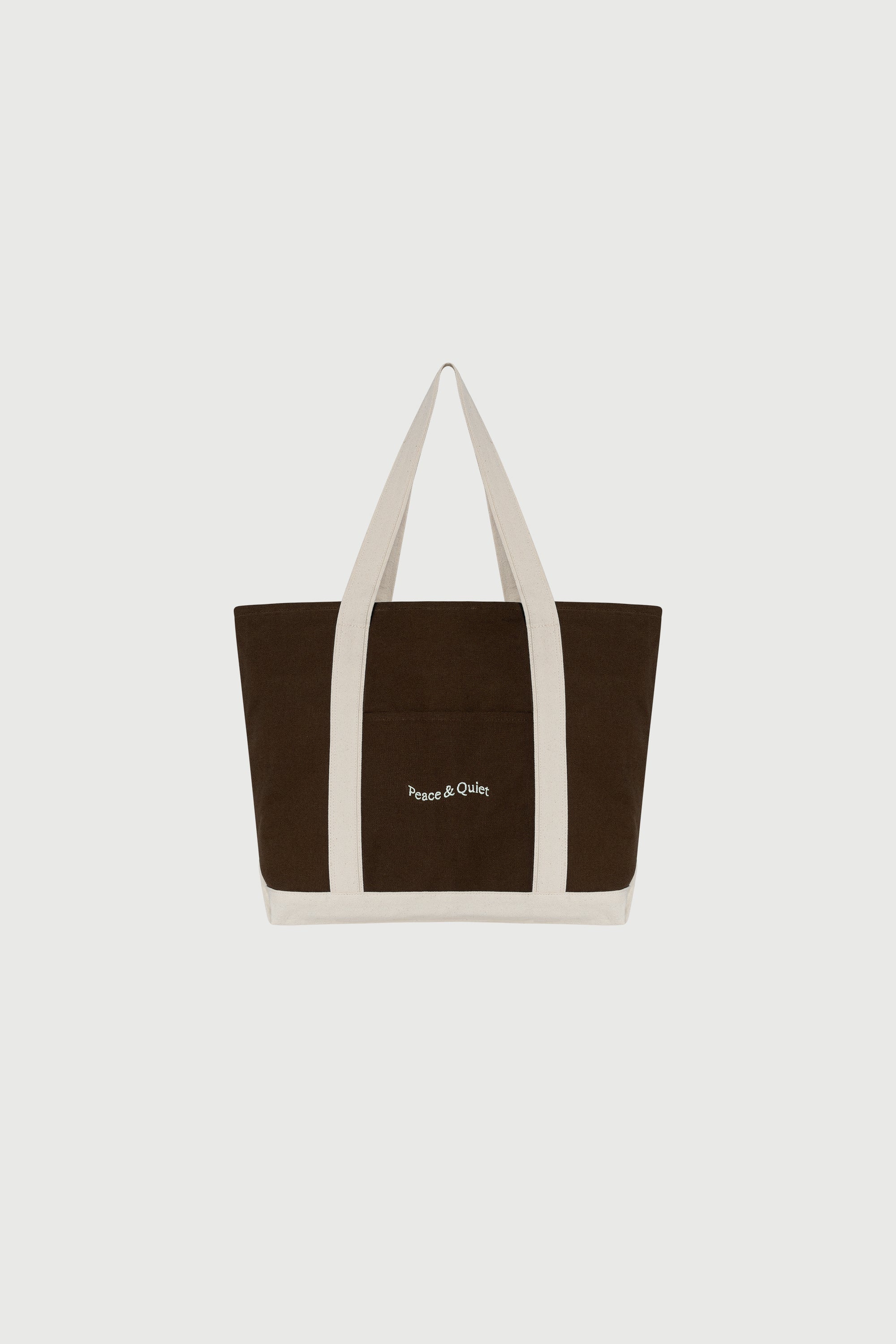 Classic Wordmark Boat Tote Bag - Brown/Natural