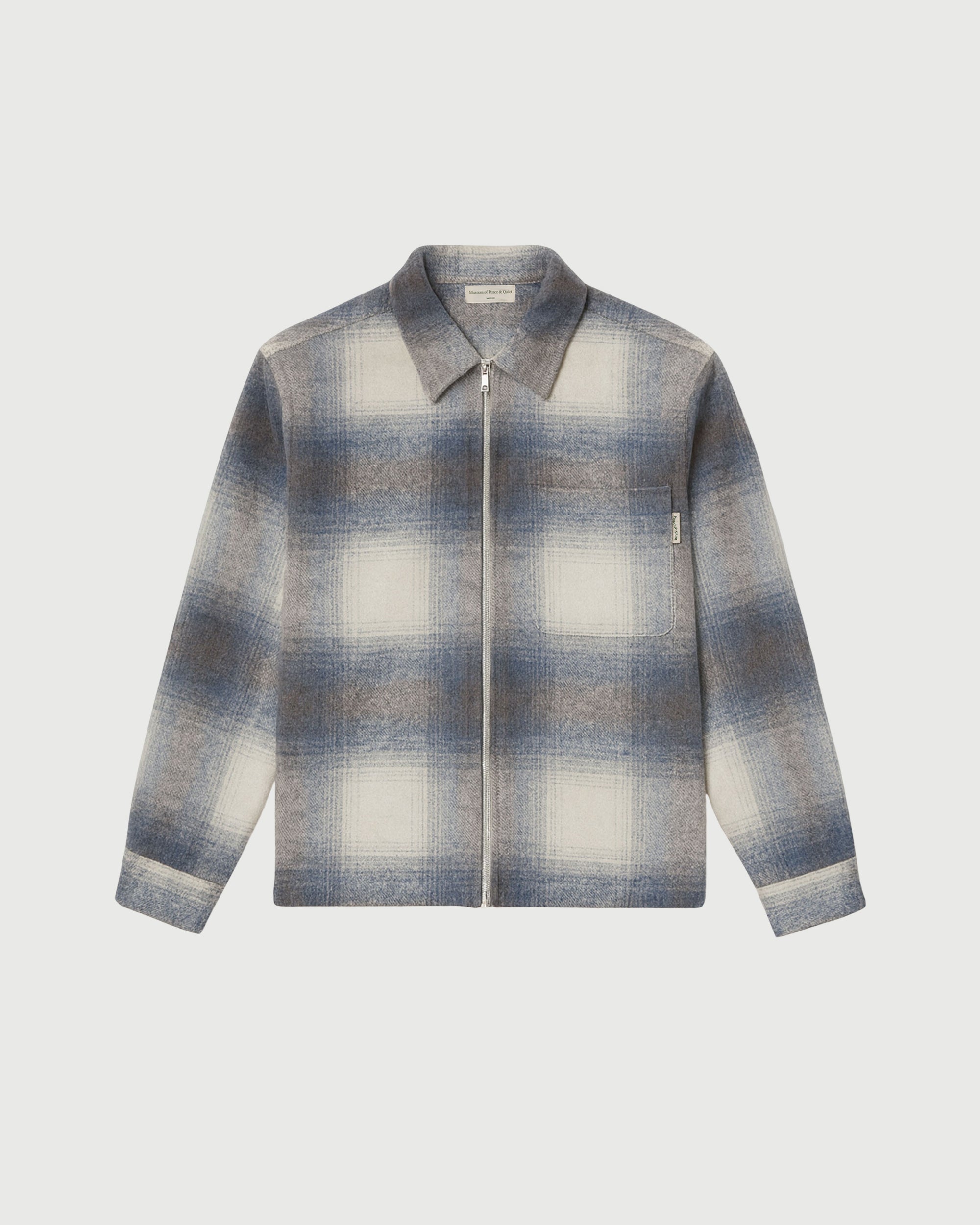 Wordmark Zip Shirt slate