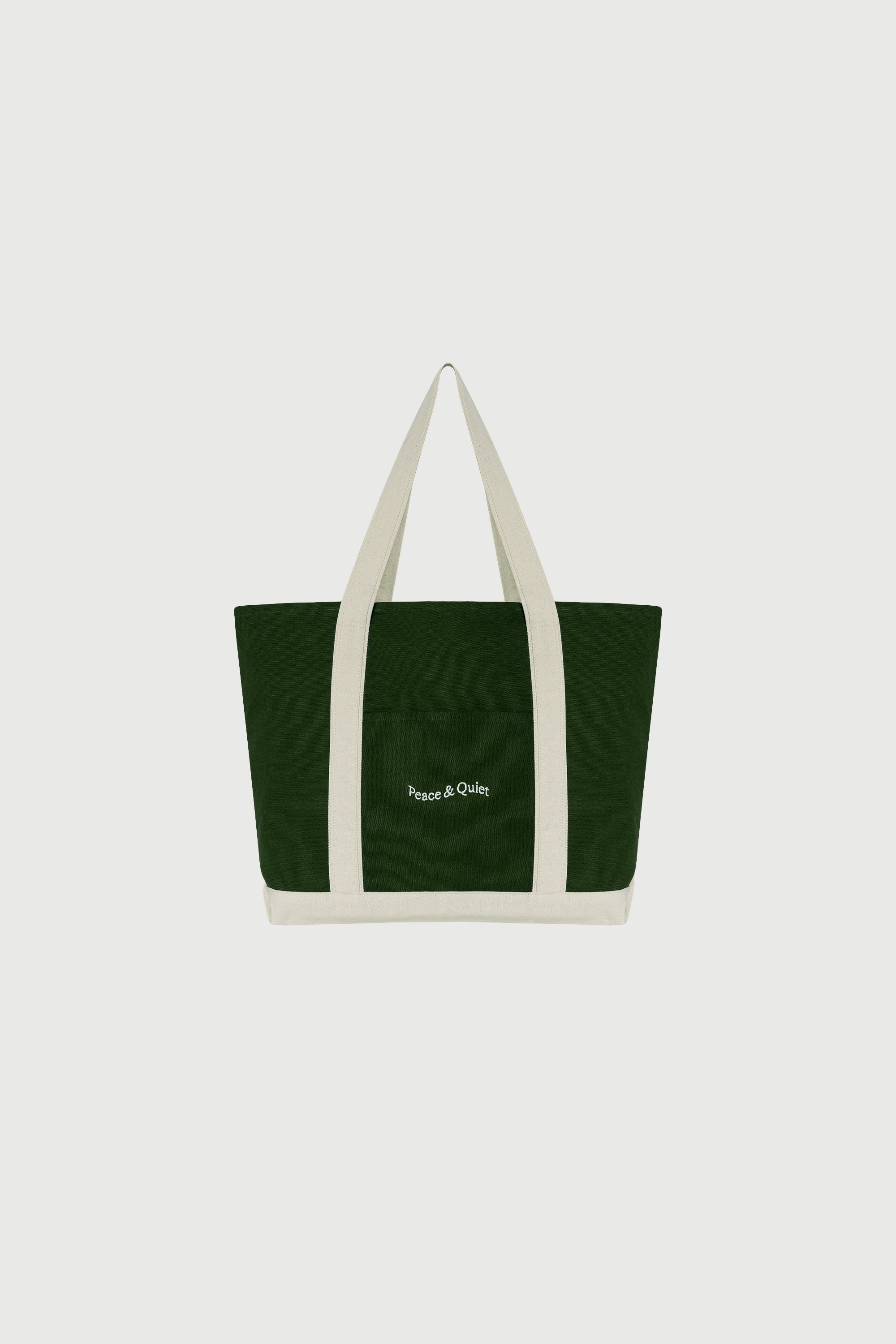 Classic Wordmark Boat Tote Bag - Forest/Natural