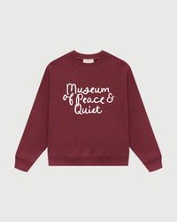 Scribble Crewneck - Burgandy