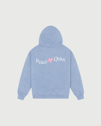 Wordmark Valentine Hoodie - Baby Blue