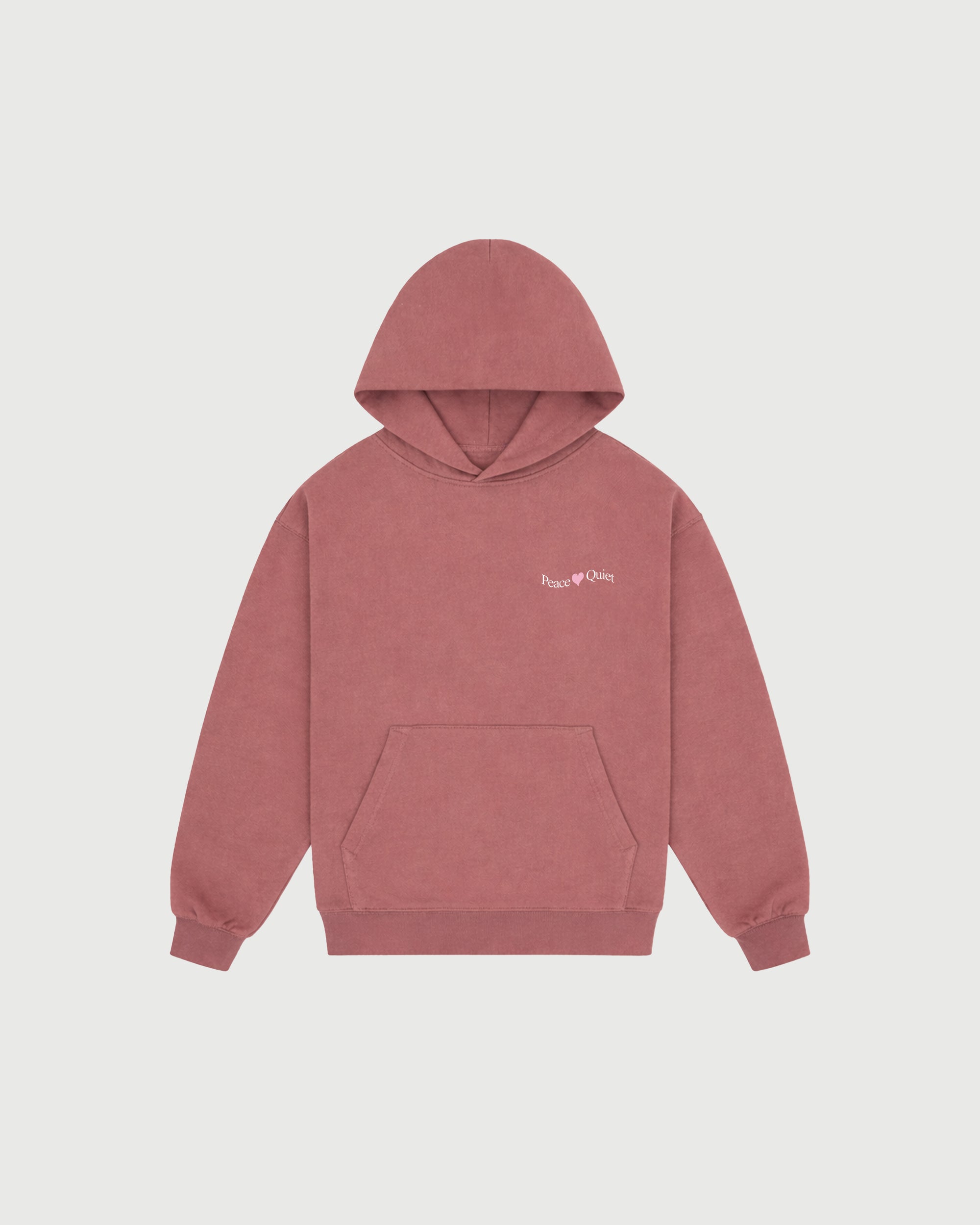 Wordmark Valentine Hoodie - Rose