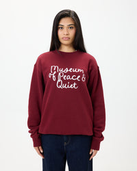 Scribble Crewneck - Burgandy