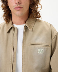 Utility Canvas Work Jacket - Tan
